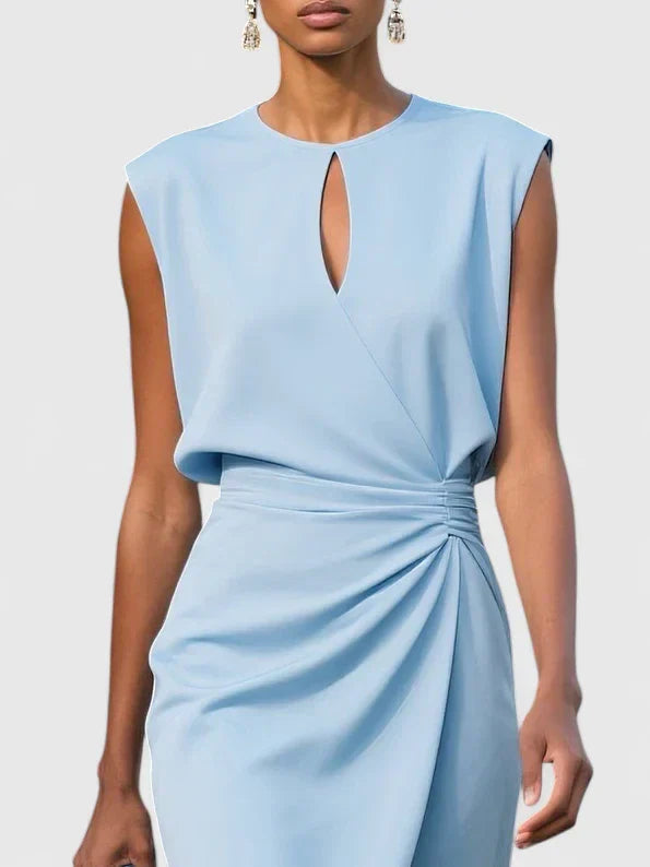Vestido Mini Formal para Mujeres Sofisticado Elegante Envoltura Corte Halagador Versátil – Lisandrah