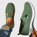 Zapatos para caminar de mujer, slip-on acolchados, soporte ergonómico para el arco, comodidad diaria – Lora