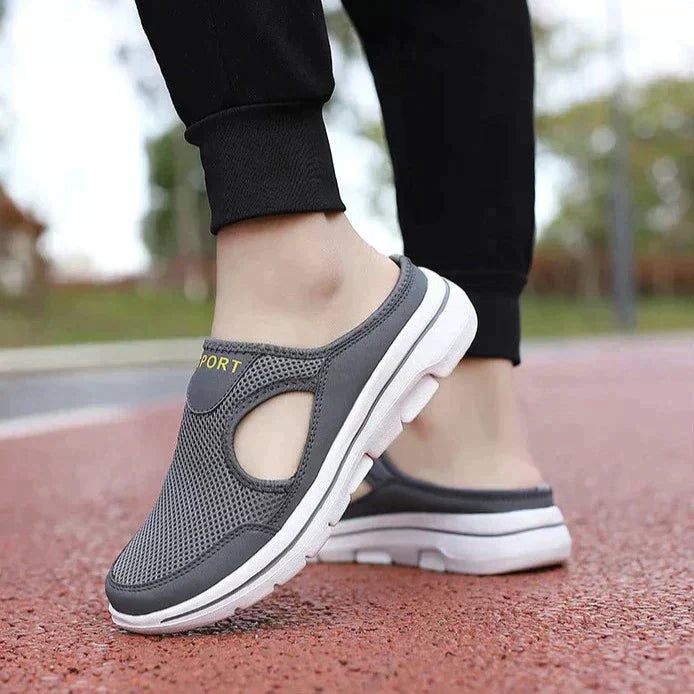 Zapatillas de Malla Ortopédicas para Mujeres con Suela Acolchada, Transpirables, Slip-On, Casual, Comodidad para Caminar en Verano