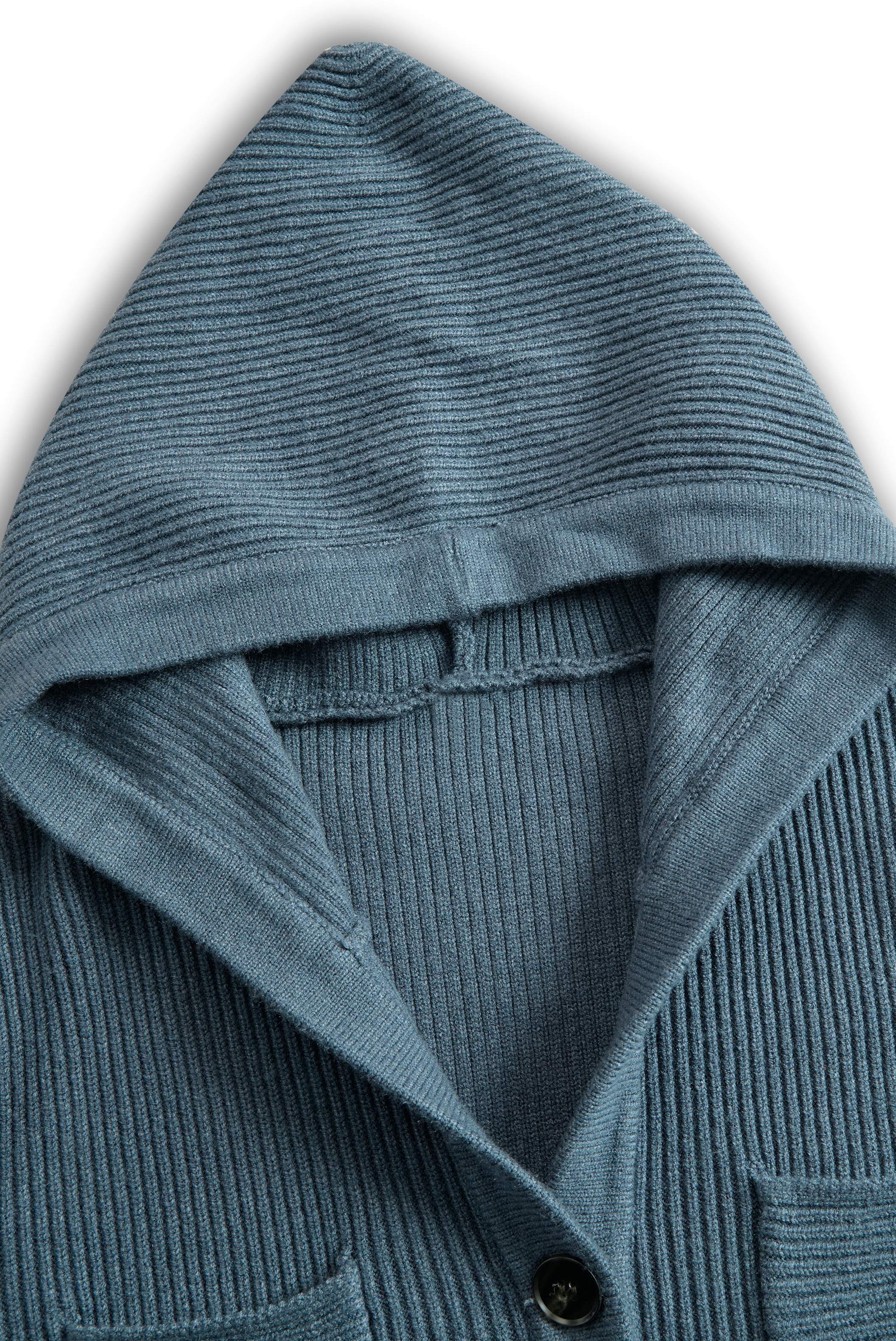 Vestido Largo Casual de Punto con Capucha Ajustado para Mujeres de Manga Larga Acogedor Chic para el Día a Día – Marino