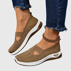 Zapatos para caminar de mujer, slip-on acolchados, soporte ergonómico para el arco, comodidad diaria – Lora