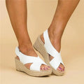 Sandalias de Mujer con Plantilla Acolchada, Tacón Cuña, Transpirables, Casual para el Verano – Neve