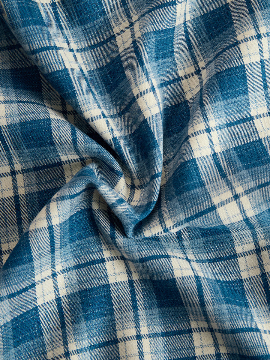 Vestido Largo de Vaquera Étnica Retro para Mujer con Cuello, Cinturón y Mangas Largas – Marrón Rojizo