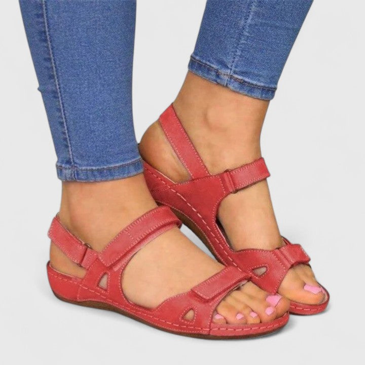 Sandalias de Tira de Tobillo Ortopédicas para Mujeres Ajustables, Confort y Estilo Abierto Verano Casual Viaje – Lauren