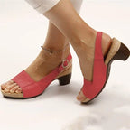 Sandalias de Tacón para Mujeres con Soporte de Arco, Punta Abierta, Calzado Casual Formal para Verano – Marley Elegance