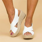 Sandalias de Mujer con Plantilla Acolchada, Tacón Cuña, Transpirables, Casual para el Verano – Neve