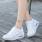 Zapatillas de Aire Ortopédicas para Mujeres con Burbuja de Aire, Malla, Con Cordones, Plataforma Acolchada, Calzado Casual para el Día a Día
