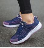 Zapatillas de Malla Transpirables Ergonomicas Ligeras para Mujeres, Calzado Casual para Caminar y Correr, Comodidad para el Día a Día