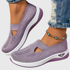 Zapatos para caminar de mujer, slip-on acolchados, soporte ergonómico para el arco, comodidad diaria – Lora