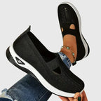 Zapatos para caminar de mujer, slip-on acolchados, soporte ergonómico para el arco, comodidad diaria – Lora