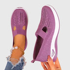 Zapatos para caminar de mujer, slip-on acolchados, soporte ergonómico para el arco, comodidad diaria – Lora