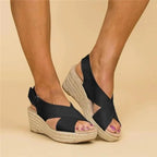 Sandalias de Mujer con Plantilla Acolchada, Tacón Cuña, Transpirables, Casual para el Verano – Neve
