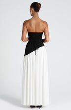 Vestido Maxi Elegante Sin Mangas para Mujer con Ajuste y Abertura Formal para Fiestas de Bodas – Mya