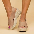 Sandalias de Mujer con Plantilla Acolchada, Tacón Cuña, Transpirables, Casual para el Verano – Neve
