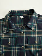 Vestido Largo de Vaquera Étnica Retro para Mujer con Cuello, Cinturón y Mangas Largas – Marrón Rojizo