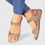 Sandalias de Tira de Tobillo Ortopédicas para Mujeres Ajustables, Confort y Estilo Abierto Verano Casual Viaje – Lauren