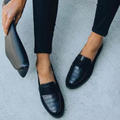 Mocasines de Textura de Cocodrilo para Mujer con Plantilla Acolchada, Casual, Formal y Elegante – Hannah