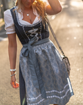 Vestido Tradicional Dirndl para Mujeres con Delantal Trachten de Poliéster Ajustado para Oktoberfest Festivo