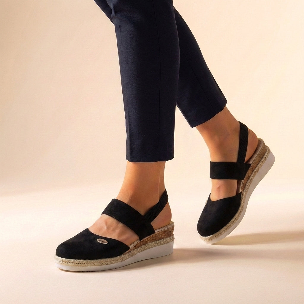 Sandalias de Plataforma Ortopédicas de Espadrilles para Mujeres, Ajuste Cómodo, Suela Elevada, Casual, Verano, Vacaciones – Hannah