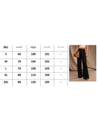 Pantalones Drapé de Pierna Ancha de Cintura Alta para Mujeres, Sueltos y Fluídos, Casual, Formal, para el Día a Día – Multicolor