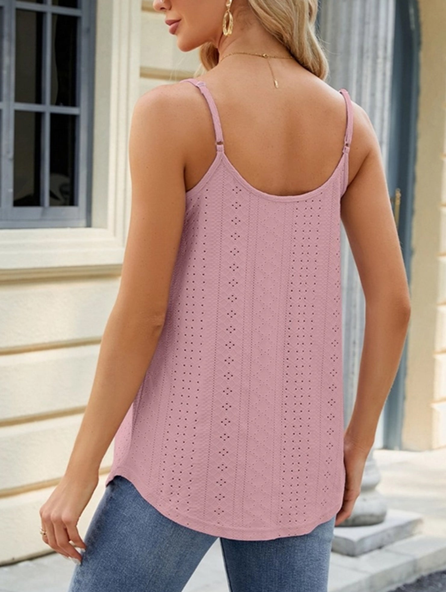 Top de tirantes corto ajustado para mujer, escote redondo, elástico, casual, ideal para fiestas de verano