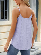 Top de tirantes corto ajustado para mujer, escote redondo, elástico, casual, ideal para fiestas de verano