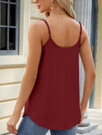Top de tirantes corto ajustado para mujer, escote redondo, elástico, casual, ideal para fiestas de verano