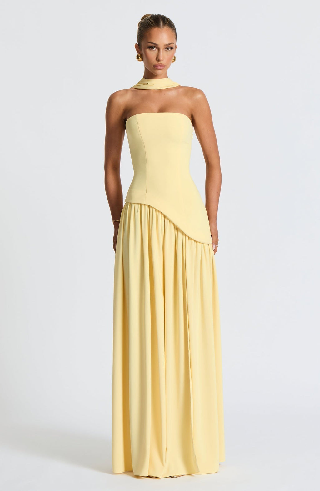 Vestido Maxi Elegante Sin Mangas para Mujer con Ajuste y Abertura Formal para Fiestas de Bodas – Mya