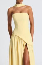 Vestido Maxi Elegante Sin Mangas para Mujer con Ajuste y Abertura Formal para Fiestas de Bodas – Mya