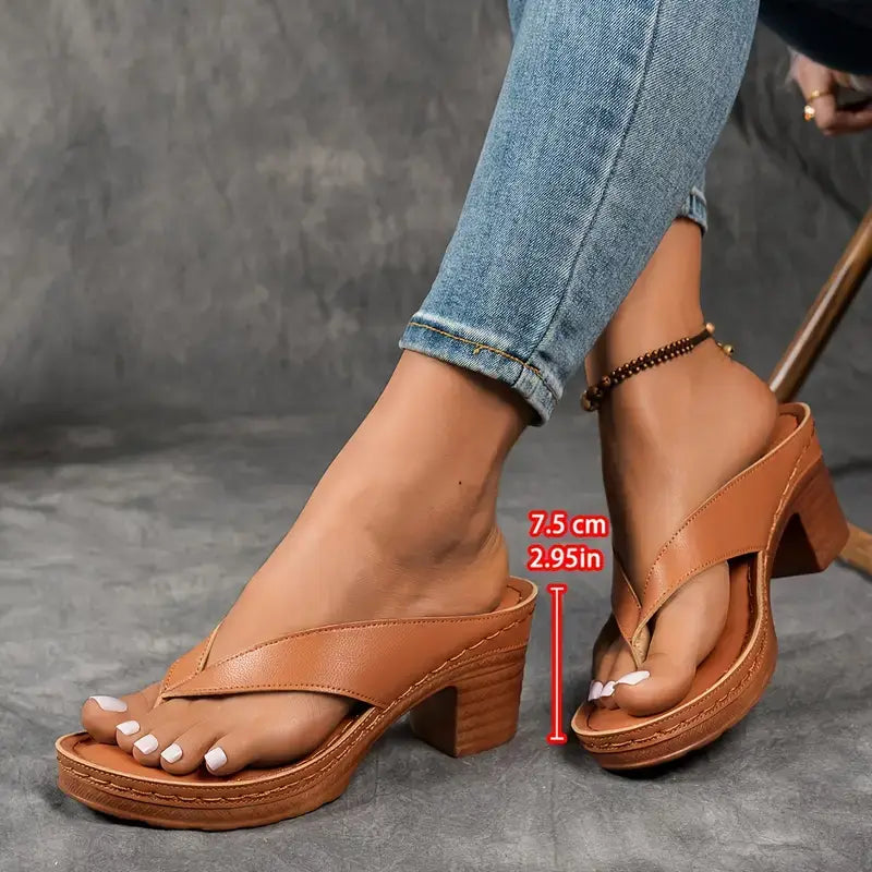 Zapatillas de Tacón para Mujeres con Punta Abierta y Correa en el Tobillo, con Soporte Acolchado, Casual y Elegante – Marilyn