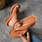 Zapatillas de Tacón para Mujeres con Punta Abierta y Correa en el Tobillo, con Soporte Acolchado, Casual y Elegante – Marilyn