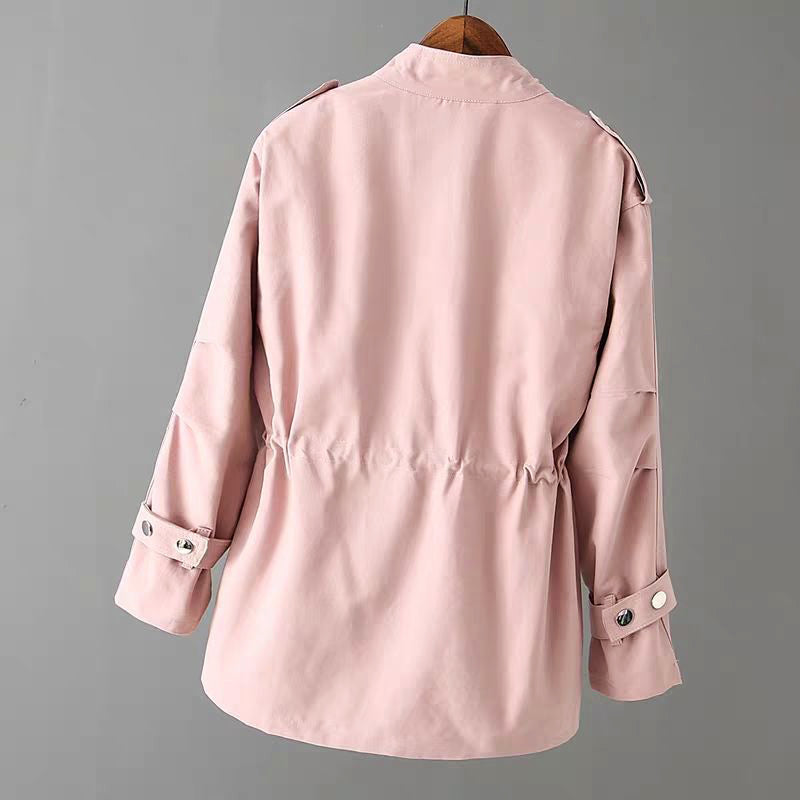 Chaqueta Utilitaria Chic para Mujeres con Bolsillos de Cremallera, Corte Atractivo, Minimalista, Casual, Elegante – Audrey