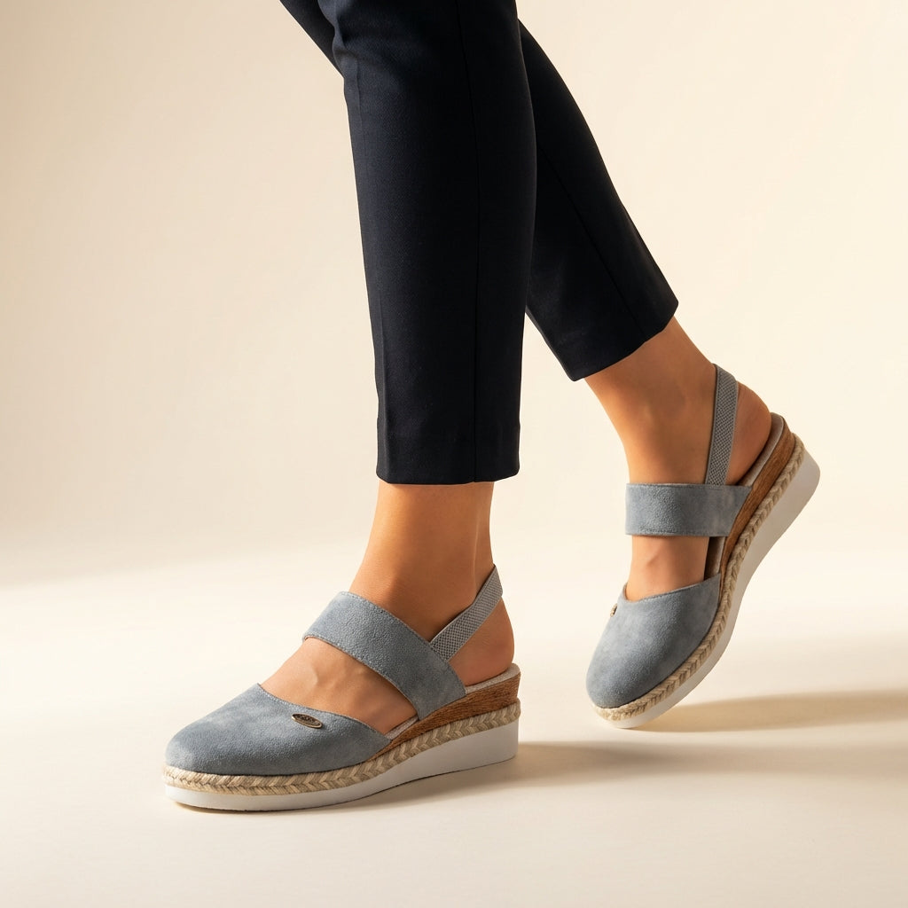 Sandalias de Plataforma Ortopédicas de Espadrilles para Mujeres, Ajuste Cómodo, Suela Elevada, Casual, Verano, Vacaciones – Hannah