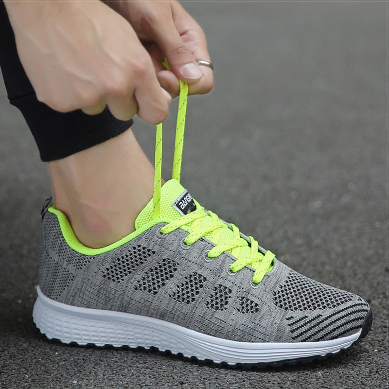 Zapatillas de Malla Transpirables Ergonomicas Ligeras para Mujeres, Calzado Casual para Caminar y Correr, Comodidad para el Día a Día