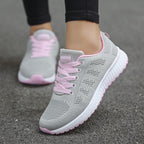 Zapatillas de Malla Transpirables Ergonomicas Ligeras para Mujeres, Calzado Casual para Caminar y Correr, Comodidad para el Día a Día