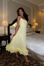 Vestido Midi Sin Mangas para Invitadas de Boda - Silueta Fluida, Definición de Cintura, Ligero y Versátil – Heather