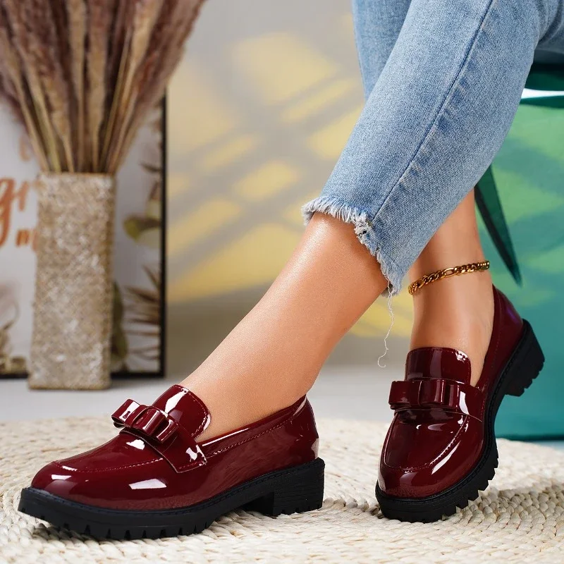 Mocasines de Plataforma para Mujeres, Suela Elevada, Acolchados, Chic y Casual para el Trabajo, Uso Diario – Fiona