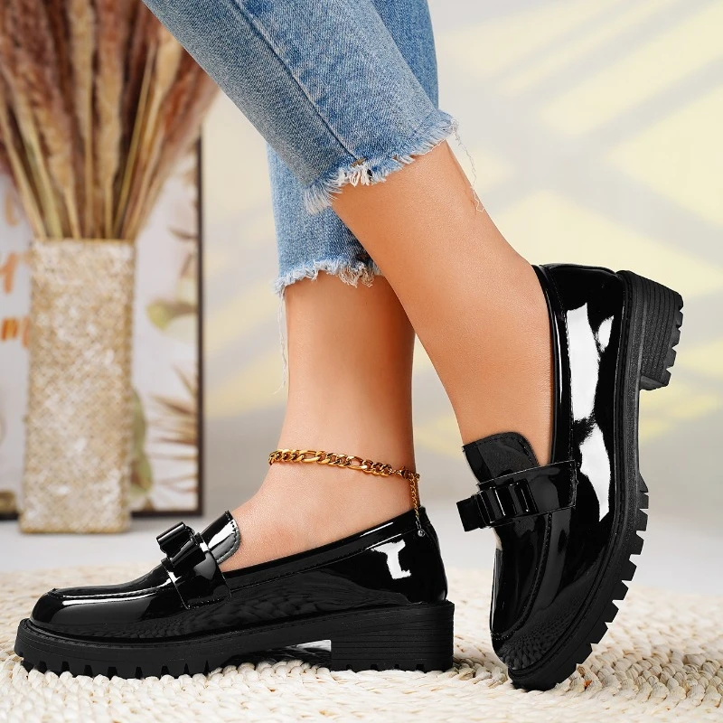Mocasines de Plataforma para Mujeres, Suela Elevada, Acolchados, Chic y Casual para el Trabajo, Uso Diario – Fiona