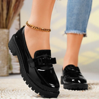Mocasines de Plataforma para Mujeres, Suela Elevada, Acolchados, Chic y Casual para el Trabajo, Uso Diario – Fiona