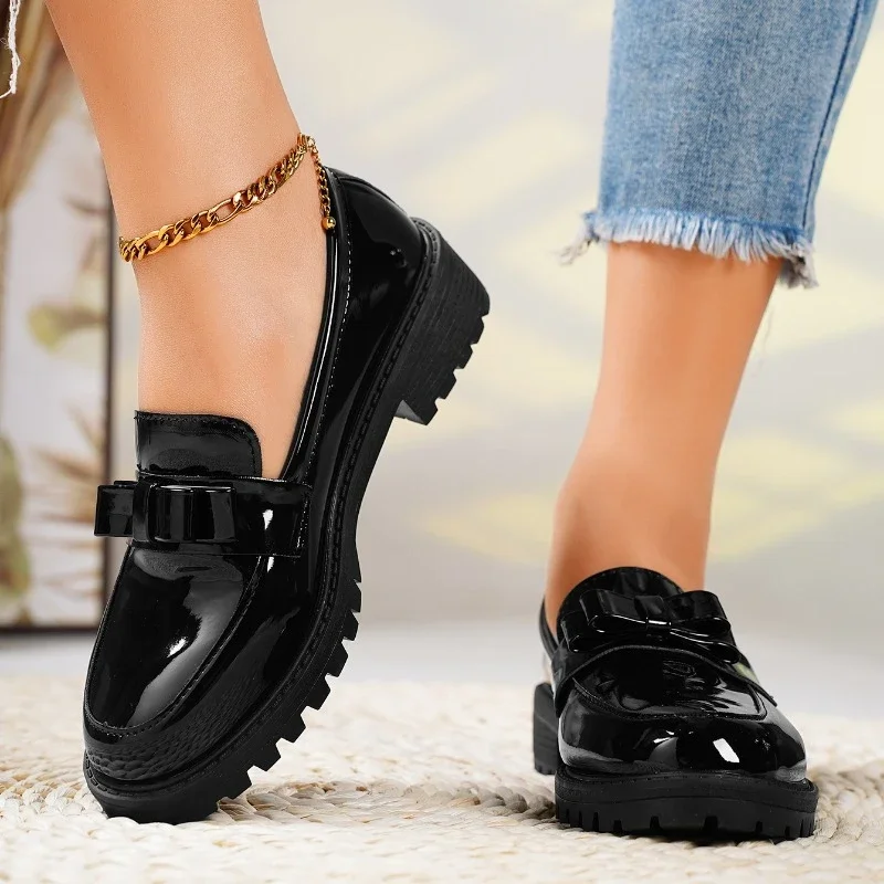 Mocasines de Plataforma para Mujeres, Suela Elevada, Acolchados, Chic y Casual para el Trabajo, Uso Diario – Fiona