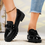 Mocasines de Plataforma para Mujeres, Suela Elevada, Acolchados, Chic y Casual para el Trabajo, Uso Diario – Fiona