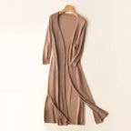 Cárdigan Largo Casual de Mujer, Ajuste Relajado, Abierto en Frontal, Ligero, Elegante – Danielle