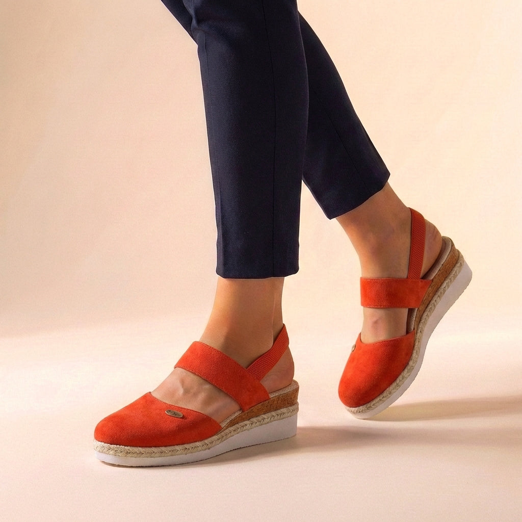 Sandalias de Plataforma Ortopédicas de Espadrilles para Mujeres, Ajuste Cómodo, Suela Elevada, Casual, Verano, Vacaciones – Hannah