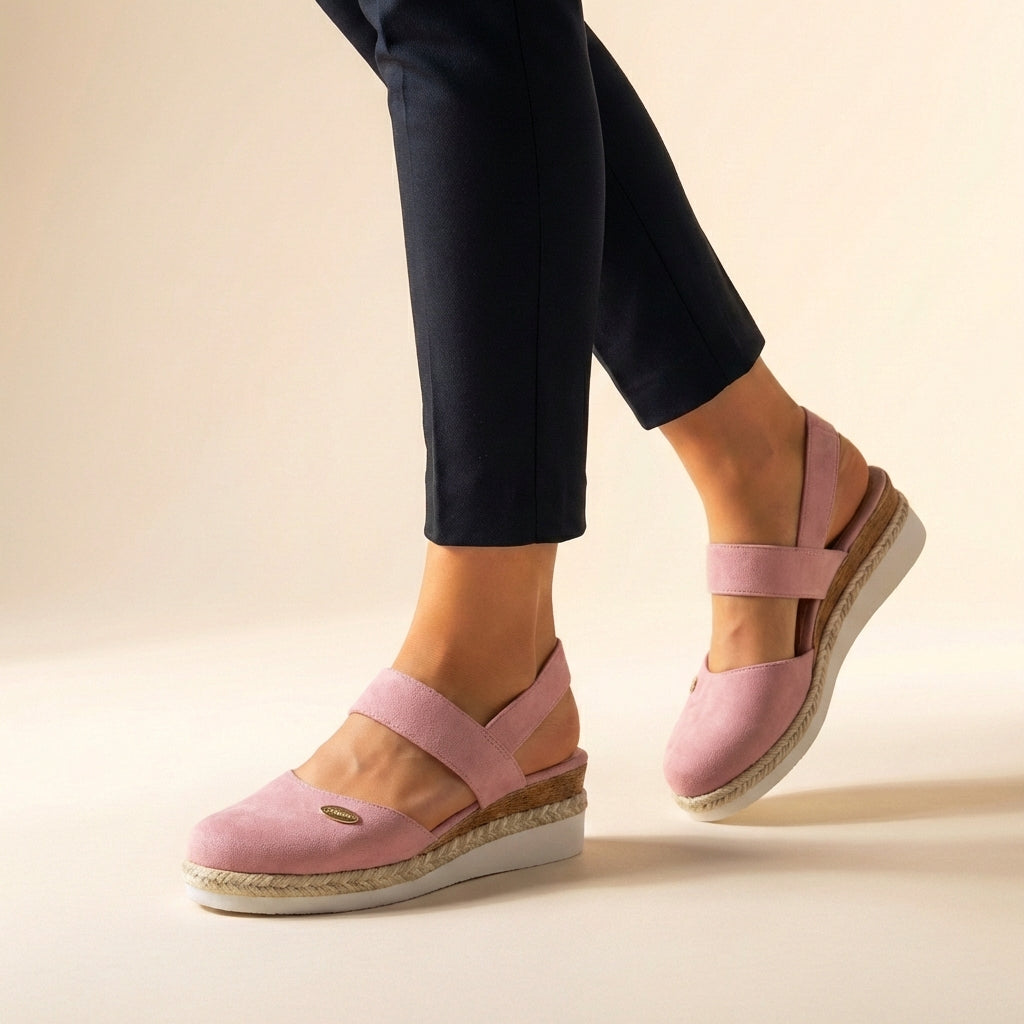 Sandalias de Plataforma Ortopédicas de Espadrilles para Mujeres, Ajuste Cómodo, Suela Elevada, Casual, Verano, Vacaciones – Hannah