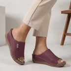 Zapatillas de Casa de Cuña Ortopédica para Mujer, Abiertas y Cómodas, Verano Casual – Madison