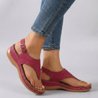 Sandalias de cuña con correa en el tobillo para mujer – Amelia