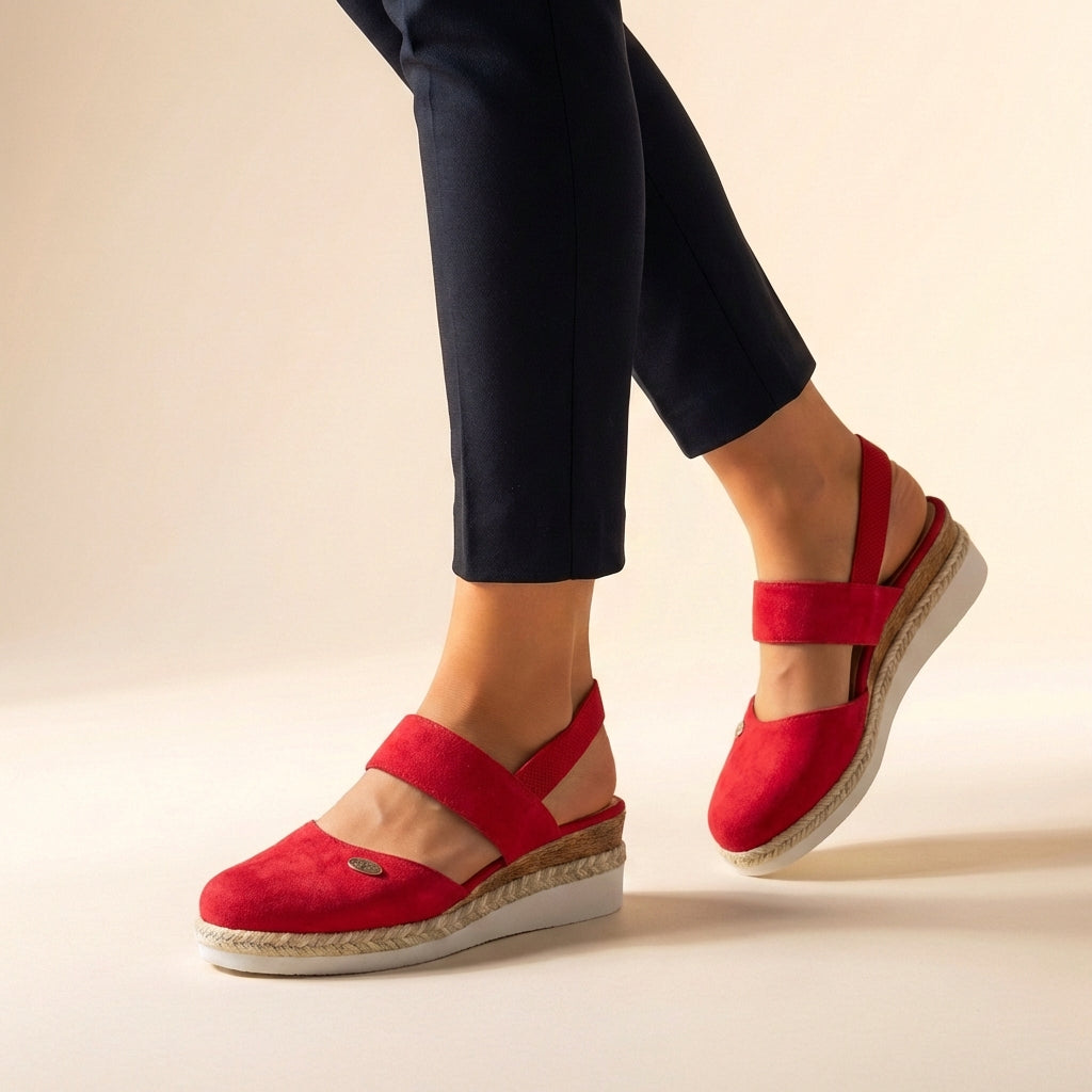 Sandalias de Plataforma Ortopédicas de Espadrilles para Mujeres, Ajuste Cómodo, Suela Elevada, Casual, Verano, Vacaciones – Hannah