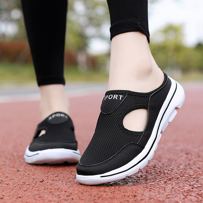 Zapatillas de Malla Ortopédicas para Mujeres con Suela Acolchada, Transpirables, Slip-On, Casual, Comodidad para Caminar en Verano