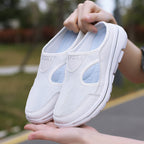 Zapatillas de Malla Ortopédicas para Mujeres con Suela Acolchada, Transpirables, Slip-On, Casual, Comodidad para Caminar en Verano