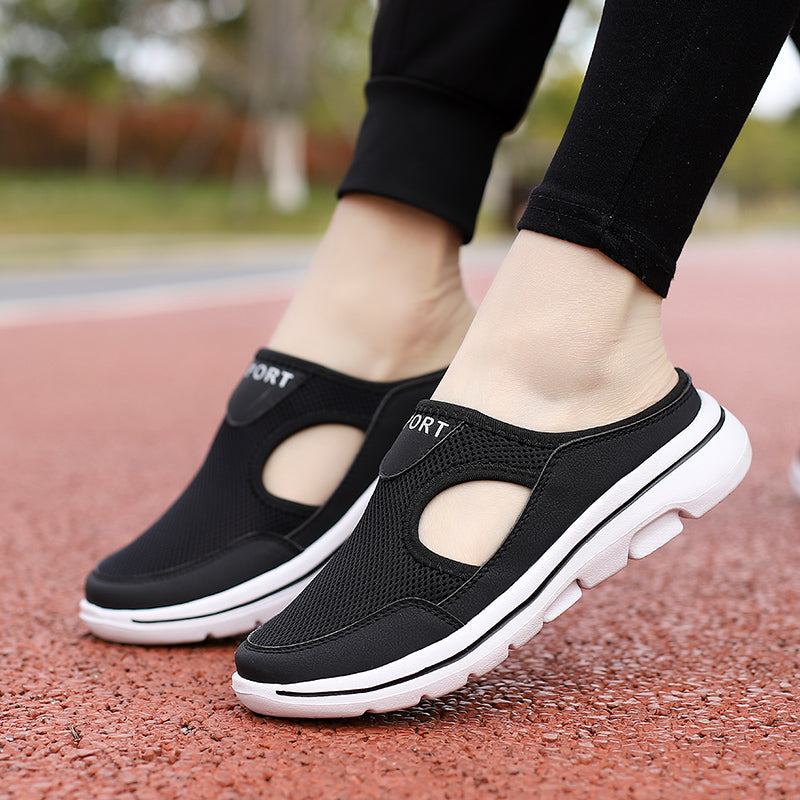 Zapatillas de Malla Ortopédicas para Mujeres con Suela Acolchada, Transpirables, Slip-On, Casual, Comodidad para Caminar en Verano